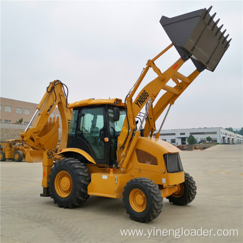 Four Wheel Drive Backhoe Loader